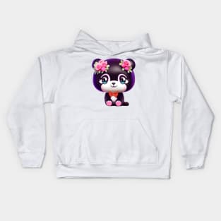 Cute kawaii kitten Kids Hoodie